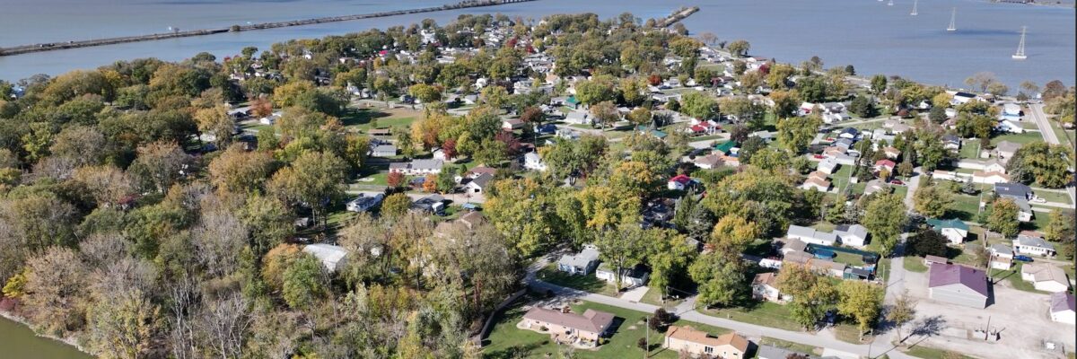 Sandusky Ohio Bay View aerial
