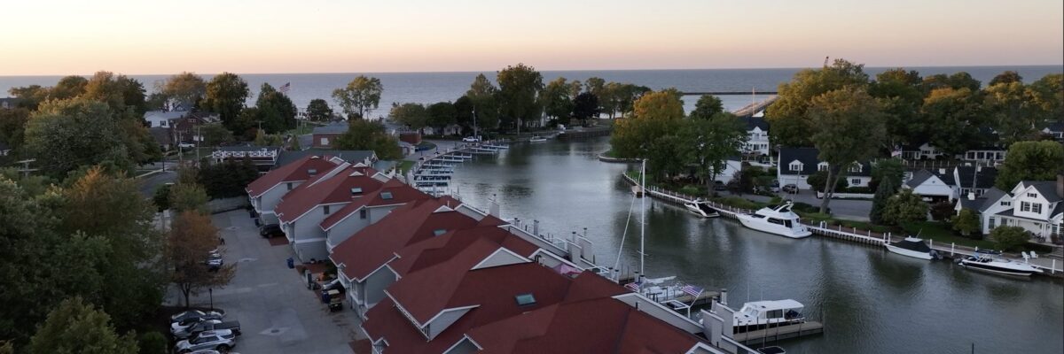 Vermilion Ohio marina river view